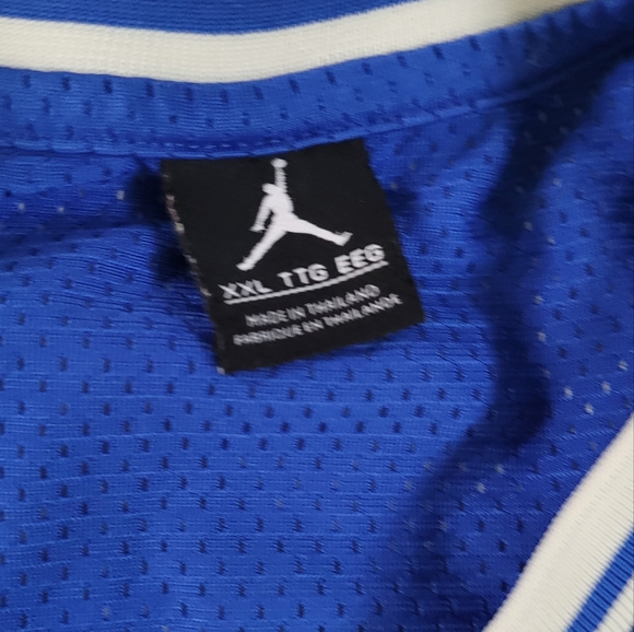 Nike  Air Jordan 5 Legacy Jersey Sleeveless Tank Blue/Orange Size XXL - Picture 3 of 6